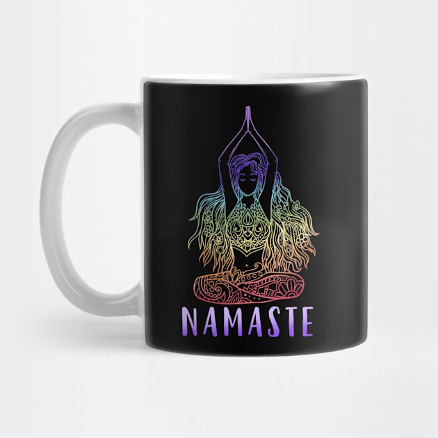 Namaste Spiritual Meditation Yoga by CreativeGiftShop